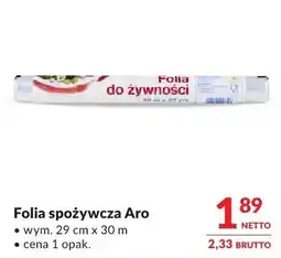 Makro Folia spożywcza Aro oferta