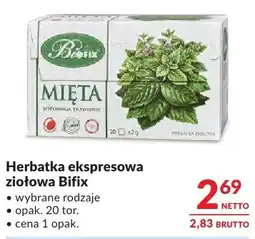 Makro Herbatka ekspresowa ziołowa Bifix oferta