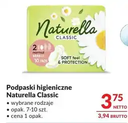 Makro Podpaski higieniczne Naturella Classic wybrane rodzaje oferta