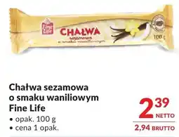 Makro Chałwa sezamowa o smaku waniliowym Fine Life oferta