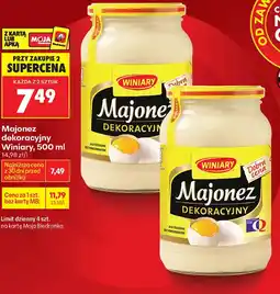 Biedronka Majonez Winiary oferta