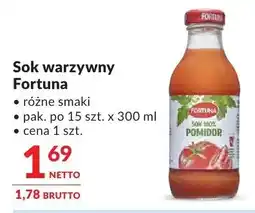 Makro Sok warzywny Fortuna różne smaki oferta