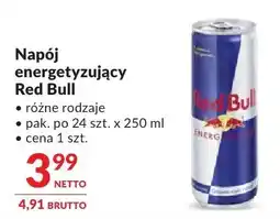 Makro Napój energetyzujący Red Bull różne rodzaje oferta