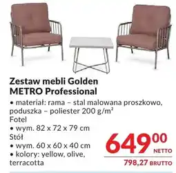 Makro Zestaw mebli Golden METRO Professional oferta