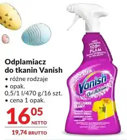 Makro Odplamiacz do tkanin Vanish różne rodzaje oferta