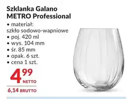 Makro Szklanka Galano METRO Professional oferta