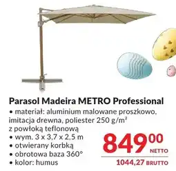 Makro Parasol Madeira METRO Professional oferta