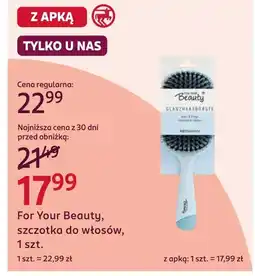 Rossmann Szczotka do włosów For Your Beauty oferta
