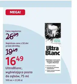 Rossmann Pasta do zębów Ultrablanc oferta