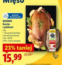 Lidl Kaczka z jabłkami gotowe do pieczenia oferta