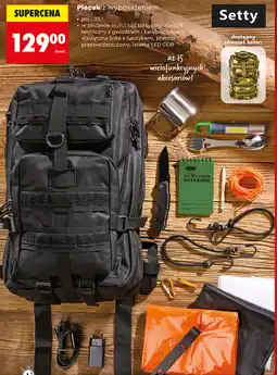 Biedronka Plecak z wyposażeniem Setty oferta