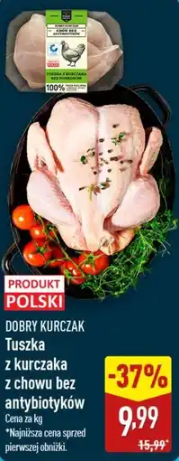 ALDI DOBRY KURCZAK Tuszka z kurczaka z chowu bez antybiotyków oferta
