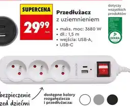 Biedronka Przedłużacz z uziemieniem oferta