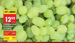 Biedronka Winogrono jasne bezpestkowe na wagę oferta
