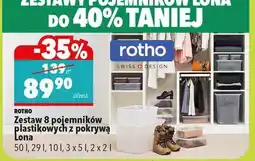 Biedronka Zestaw 8 pojemników plastikowych z pokrywą Lona oferta