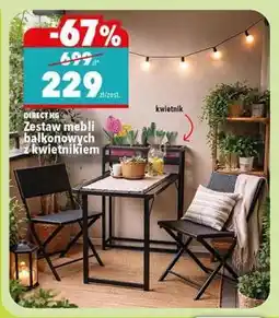 Biedronka Zestaw mebli balkonowych z kwietnikiem oferta