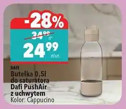 Biedronka Butelka 0,5l do saturatora Dafi PushAir z uchwytem oferta
