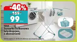 Biedronka Suszarka balkonowa teleskopowa, z akcesoriami oferta