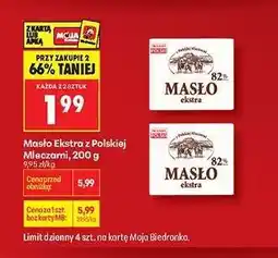 Biedronka Masło Ekstra z polskiej mleczarni, 200 g oferta
