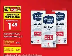 Biedronka Mleko UHT 3,2% Mleczna Dolina, 1l oferta