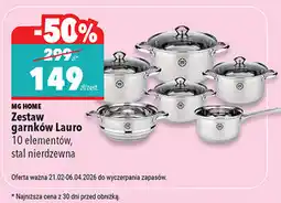 Biedronka MG HOME Zestaw garnków Lauro oferta