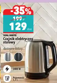 Biedronka Tefal Subito Czajnik elektryczny stalowy oferta