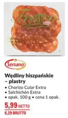 Makro Wędliny hiszpańskie - plastry Salchichón Extra oferta