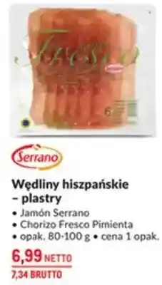 Makro Wędliny hiszpańskie - plastry Chorizo Fresco Pimienta oferta
