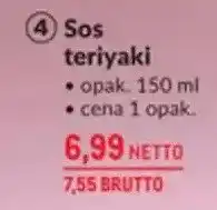 Makro Sos teriyaki oferta