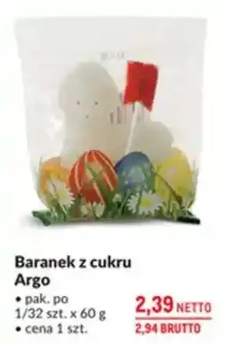 Makro Baranek z cukru Argo oferta