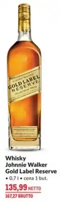 Makro Whisky Johnnie Walker Gold Label Reserve oferta