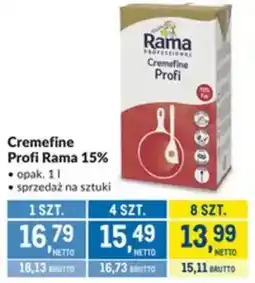 Makro Cremefine Profi Rama 15% oferta