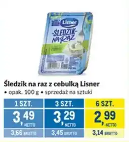 Makro Śledzik na raz z cebulką Lisner oferta