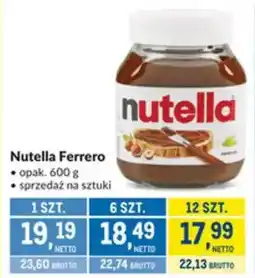 Makro Nutella Ferrero oferta