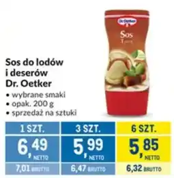 Makro Sos do lodów i deserów Dr. Oetker oferta