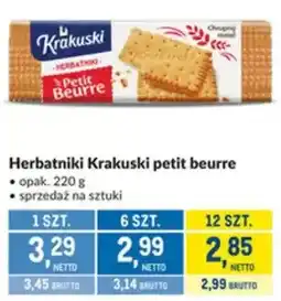 Makro Herbatniki Krakuski petit beurre oferta