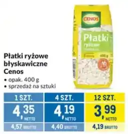 Makro Płatki ryżowe błyskawiczne Cenos oferta