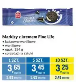 Makro Markizy z kremem Fine Life kakaowo-waniliowe, waniliowe oferta