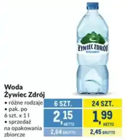 Makro Woda Żywiec Zdrój oferta