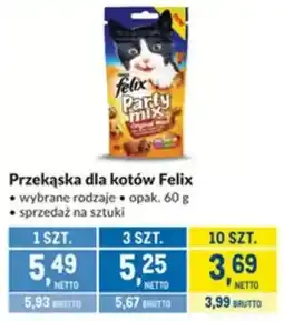 Makro Przekąska dla kotów Felix wybrane rodzaje oferta