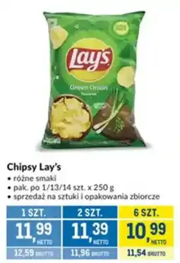 Makro Chipsy Lay's różne smaki oferta