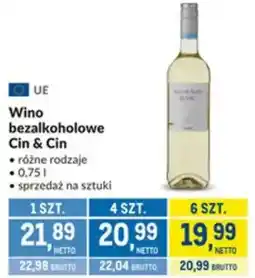 Makro Wino bezalkoholowe Cin & Cin różne rodzaje oferta