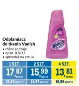 Makro Odplamiacz do tkanin Vanish różne rodzaje oferta
