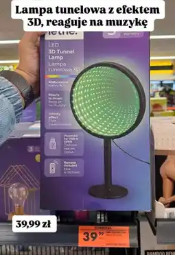 Biedronka Lampa tunelowa LED 3D z efektem nieskończoności, reaguje na muzykę oferta