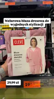 Biedronka Bluza dresowa damska welurowa oferta
