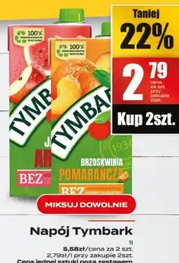 Supeco Napój Tymbark różne rodzaje oferta
