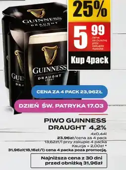 Supeco Piwo Guinness Draught oferta
