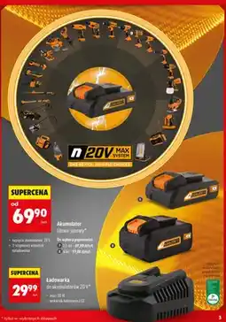 Biedronka Ładowarka do akumulatorów 20V oferta