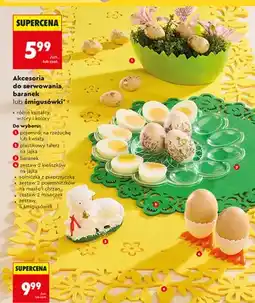 Biedronka Akcesoria wielkanocne do serwowania, baranek lub śmigusówki, różne rodzaje oferta