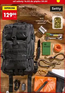 Biedronka Plecak z wyposażeniem oferta